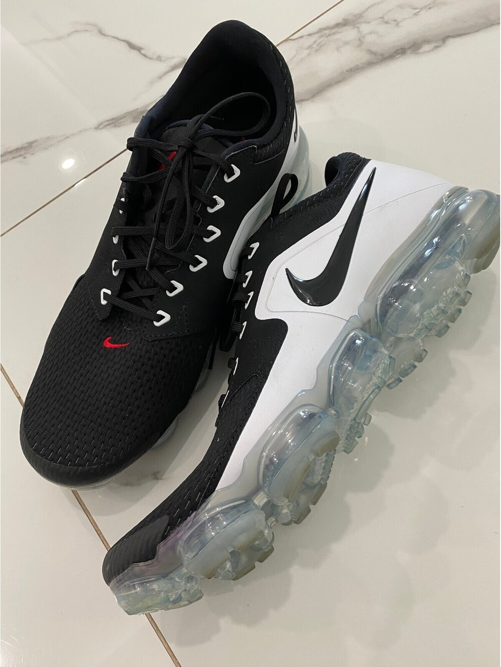 2017 Nike Air VaporMax Men's Running Shoes Black White Size 13